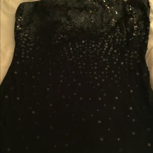 Inc black sparkly tube top size medium worn once